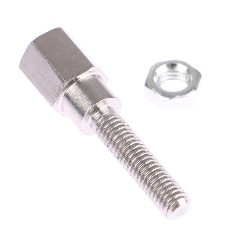 Motocicleta Scooter Adaptador Espelho Traseiro, Rosca Alongar e Aumentar Parafusos, 6mm a 8mm