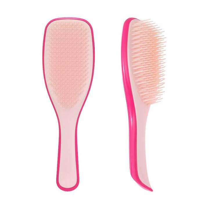 1Pc de mango largo peine Anti-estática peine cepillo de pelo seco mojado masaje peines para peluquería Estilo pelo herramientas: Rojo