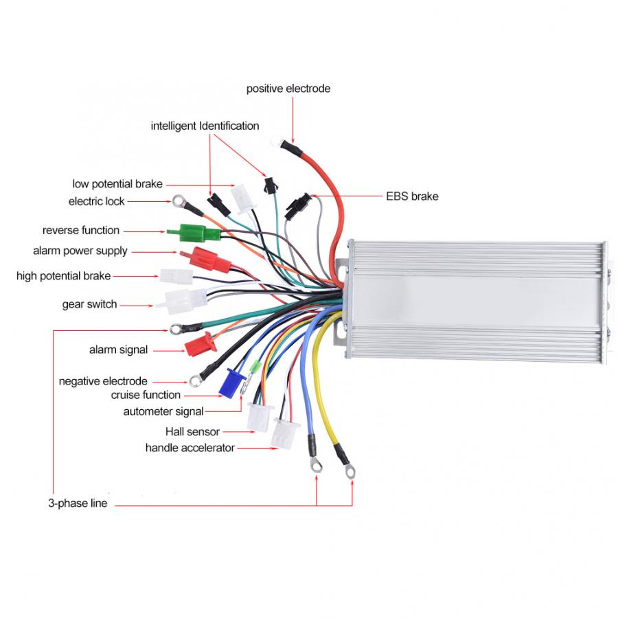 36V/48V 1000W Bürstenlosen Motor- Sinus Regler für Elektrische Fahrrad Rolle Sinus Motor- Regler zubehör
