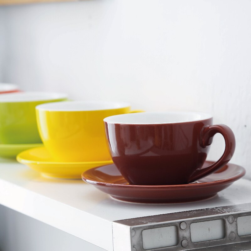Chanshova modern enkelhet keramik 200ml porslin kaffekoppar och fat set tekopp set mugg dricksredskap  h046