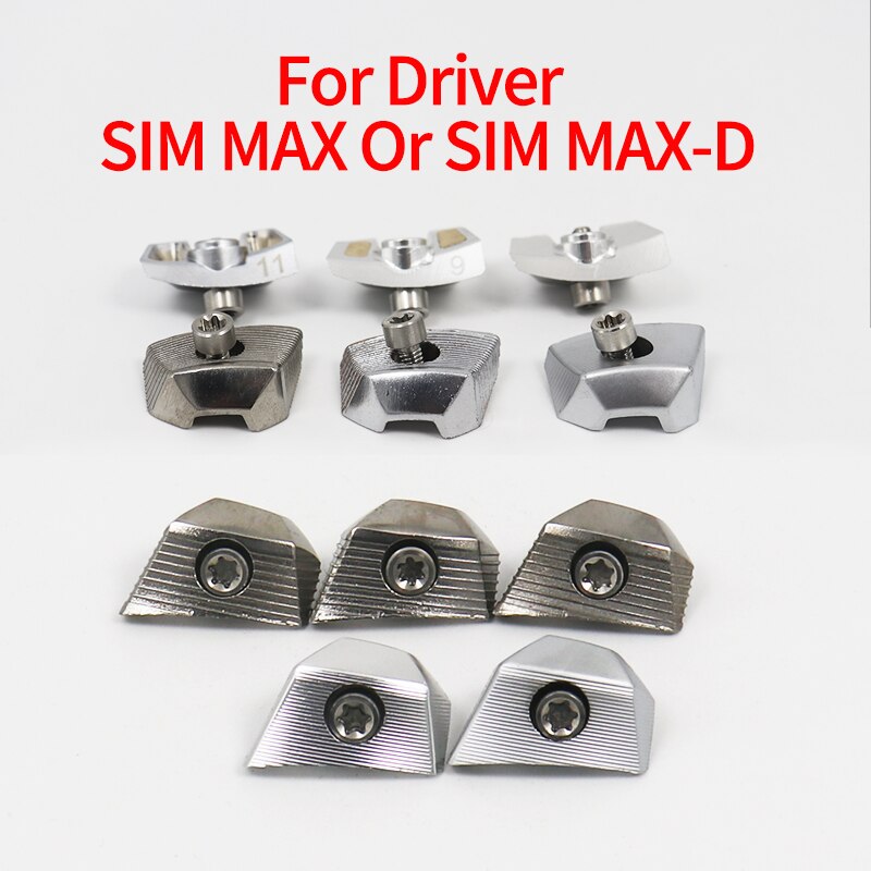 Golf weight set practice screw kit for Taylormade Driver SIM MAX D weights replacement counterweight club ball head accessories