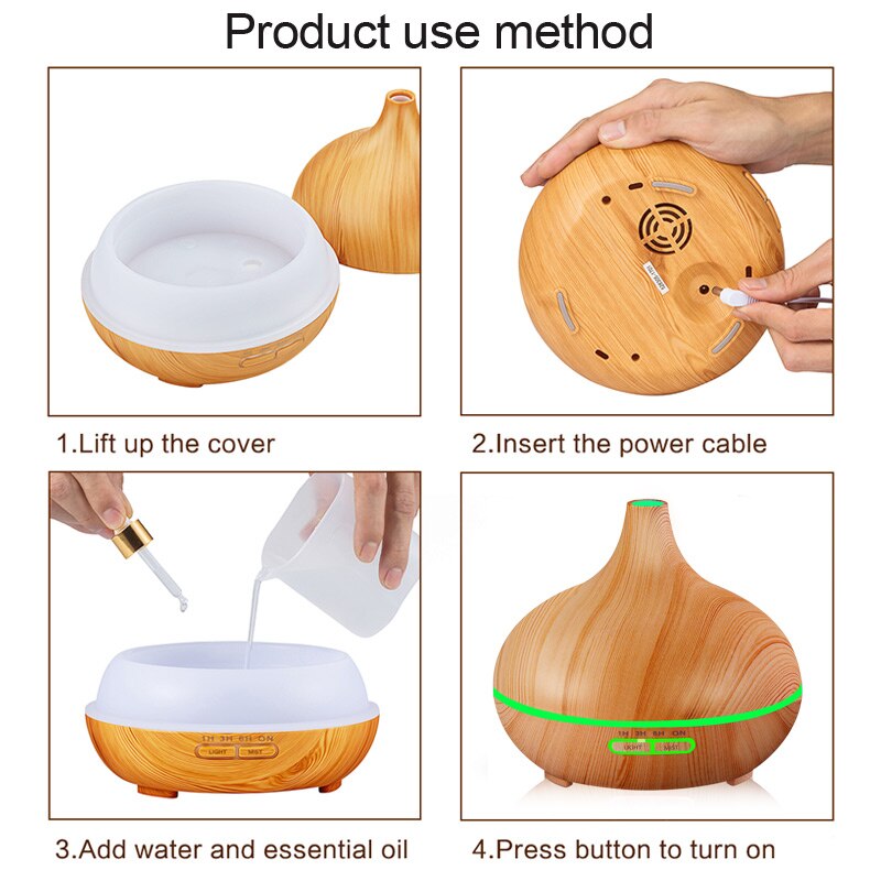 Air Humidifier Essential Oil Diffuser Aroma Lamp Aromatherapy Electric Aroma Diffuser Mist Maker Smart APP Remote Control