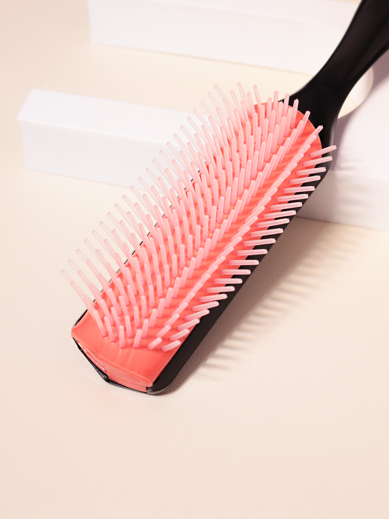 Cepillo de peinado clásico de 9 filas y 5 filas, cabello rizado y liso, cabello grueso natural, separación de soplado, herramienta de modelado y peinado