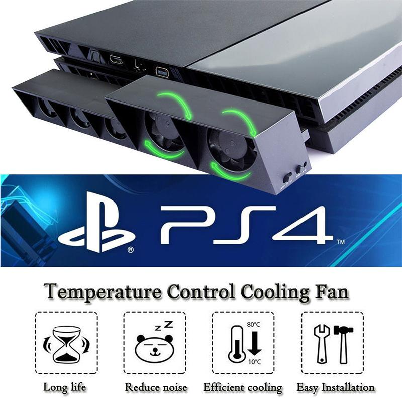 HobbyLane for PS4 5-Fan Cooling External Turbo Temperature Control Cooler