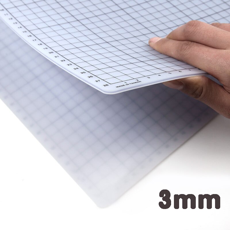 A3 A4 A5 Leather Craft Cutting Mat Board Engraving Soft Pad Hand Writing Plank, 3mm Thickness Inch Size Cutting Mat Punch Sewing