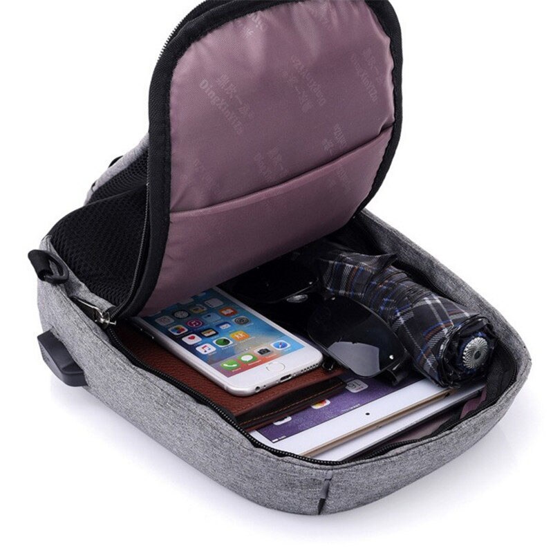 Schoudertassen Usb Opladen Zakken Mannelijke Anti Diefstal Borst Tas Schooltas Water Proof Casual Handtas Best meisje