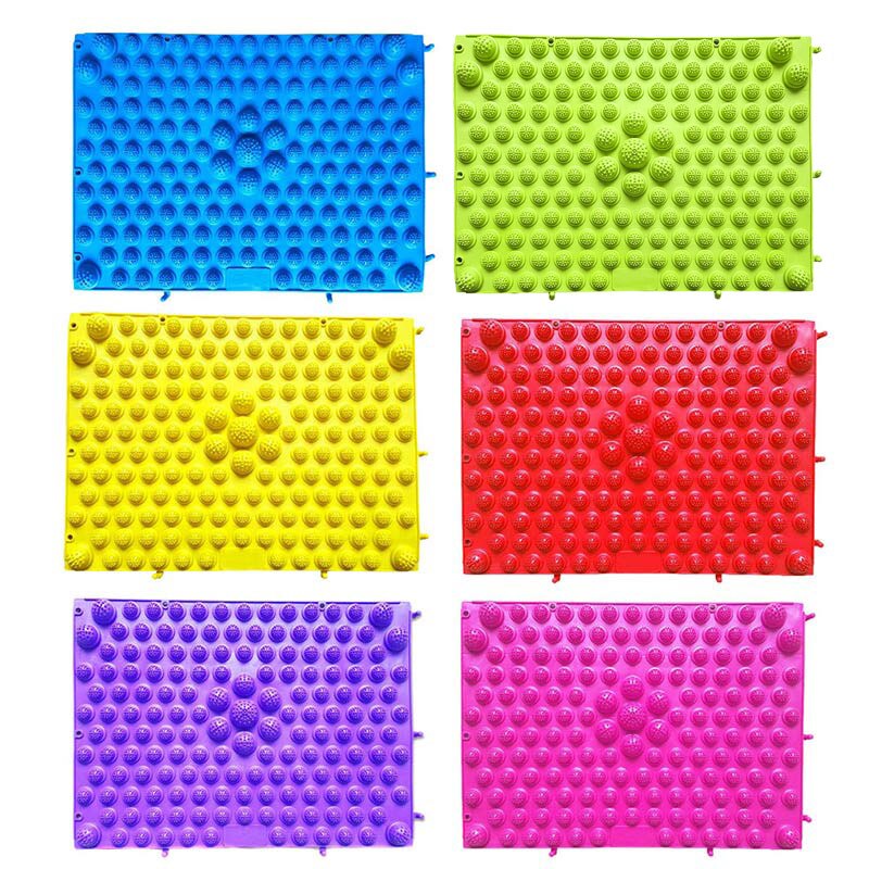 Tapis de massage pour pieds coloré et Durable avec réflexologie, outil de relaxation et de Circulation sanguine pour les orteils
