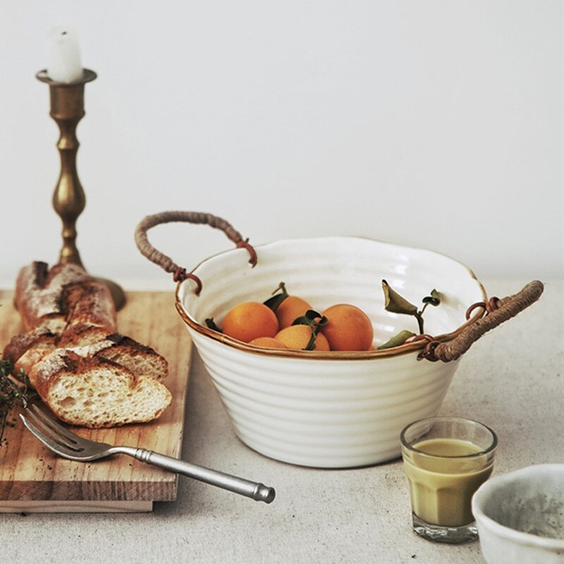 Japanese style retro ceramic bowls and home dishes Ramen bowl salad bowl ceramic retro tableware