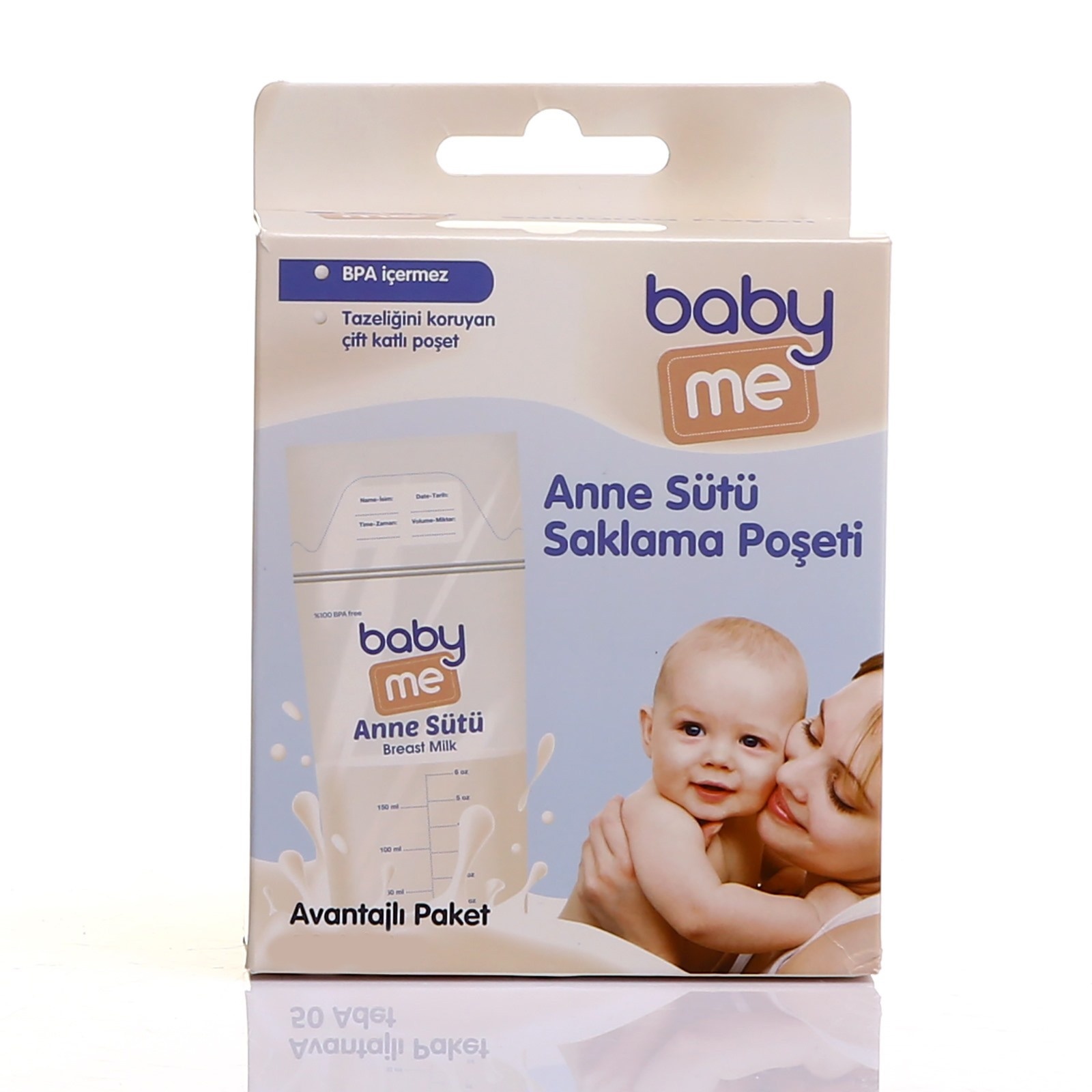 Ebebek baby & me mor modermælk opbevaringspose 25 stk: Default Title