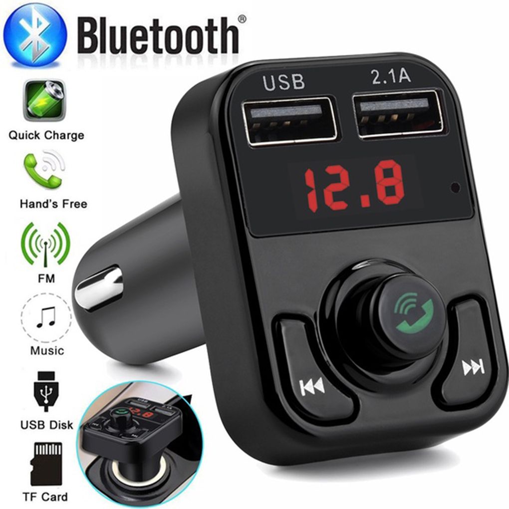 Universal B3 Wireless FM Transmitter Support TF Card Handsfree Call Bluetooth Car MP3 Player Dual USB Cell Phone Auto Charger