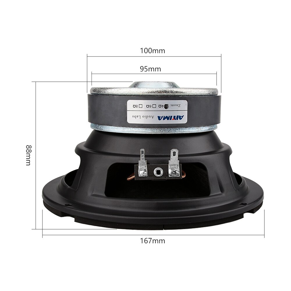 AIYIMA 1Pcs 6.5 Inch Subwoofer 4 8 Ohm 80W Super Bass Woofer Speaker Home Theater For Bookshelf Computer Speaker