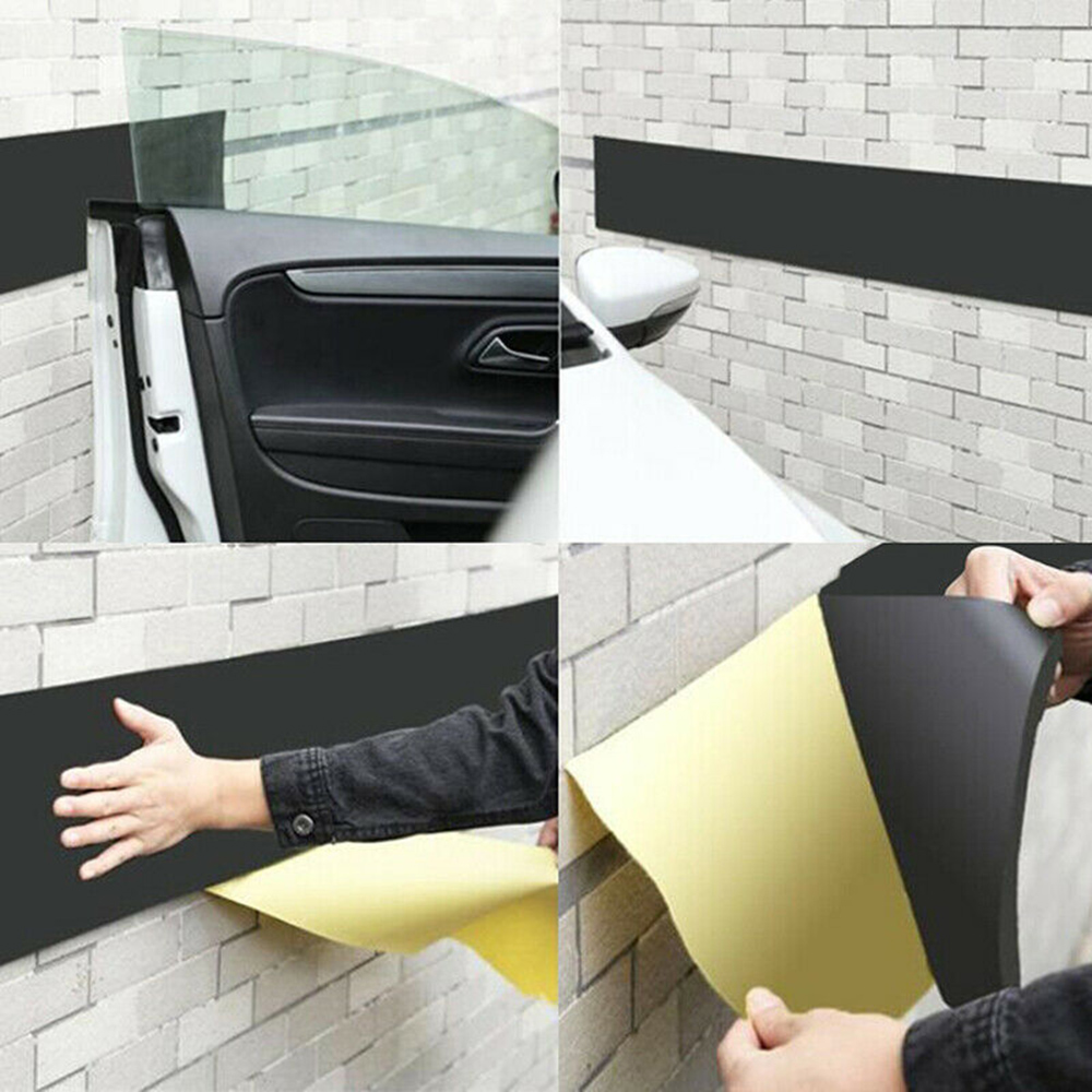 100x20cm Car Door Protector Garage Rubber Wall Guard Bumper Safety Parking