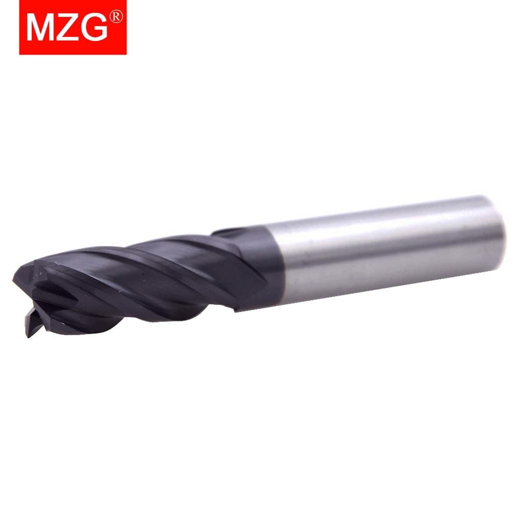 Mzgcutting 1 st hrc 50 4 flöjt 14mm 16mm 18mm 20mm legering hårdmetallfräsning volfram stål fräs slutkvarn