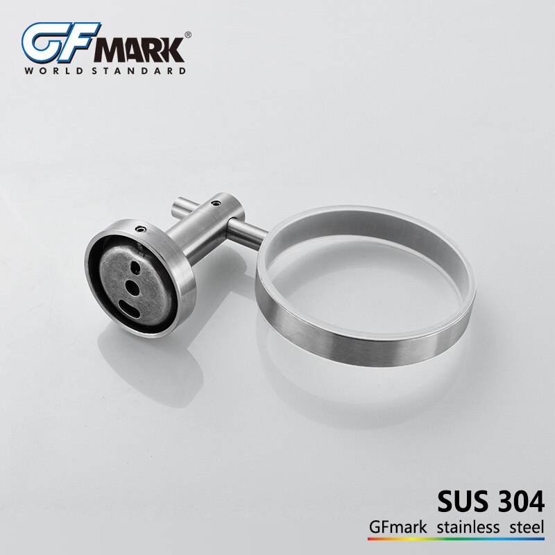 GFmark Wc Borstel Houders Met Frosted Glas SUS304 Rvs Escobilla Wc Borstel Houder Badkamer Accessoires