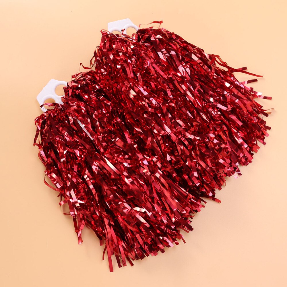 1 Paar Ring 50G Juichende Squad Spirited Fun Cheerleading Kit Cheer Poms Voor Zowel Kids College En Hoge school Concurrentie: Red