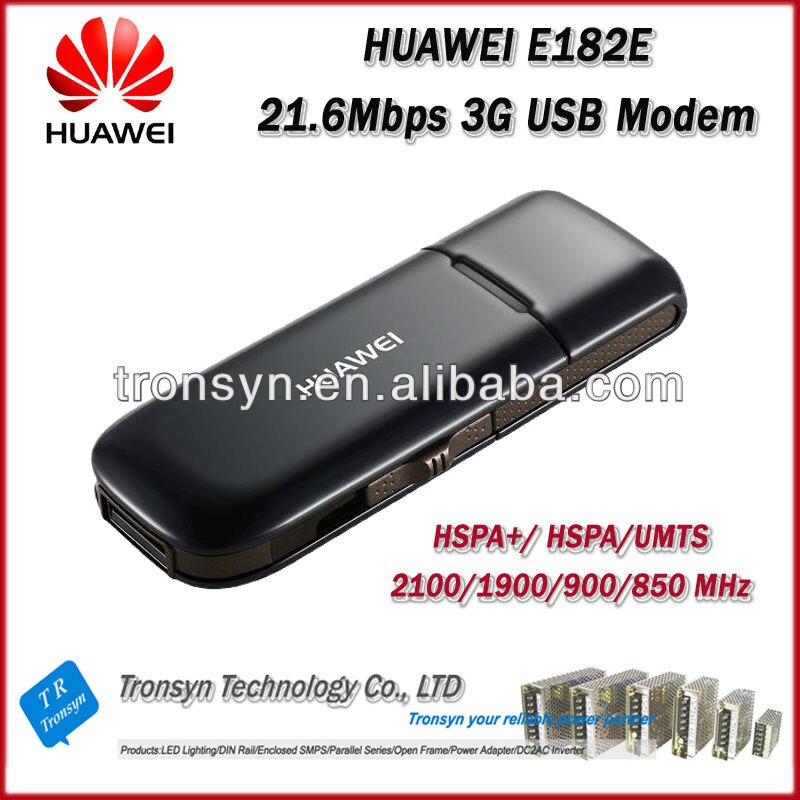 Günstigstes Vorlage Entriegeln HSPA + 21,6 Mbps HUAWEI E182E 3G USB Modem Unterstützung HSPA +/HSPA/UMTS 2100/1900/900/850 MHz