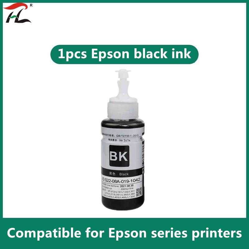 Kit di Ricarica di Inchiostro della tintura per Epson L100 L110 L120 L132 L210 L222 L300 L312 L355 L350 L362 L366 L550 L555 l566 stampante di Trasporto libero