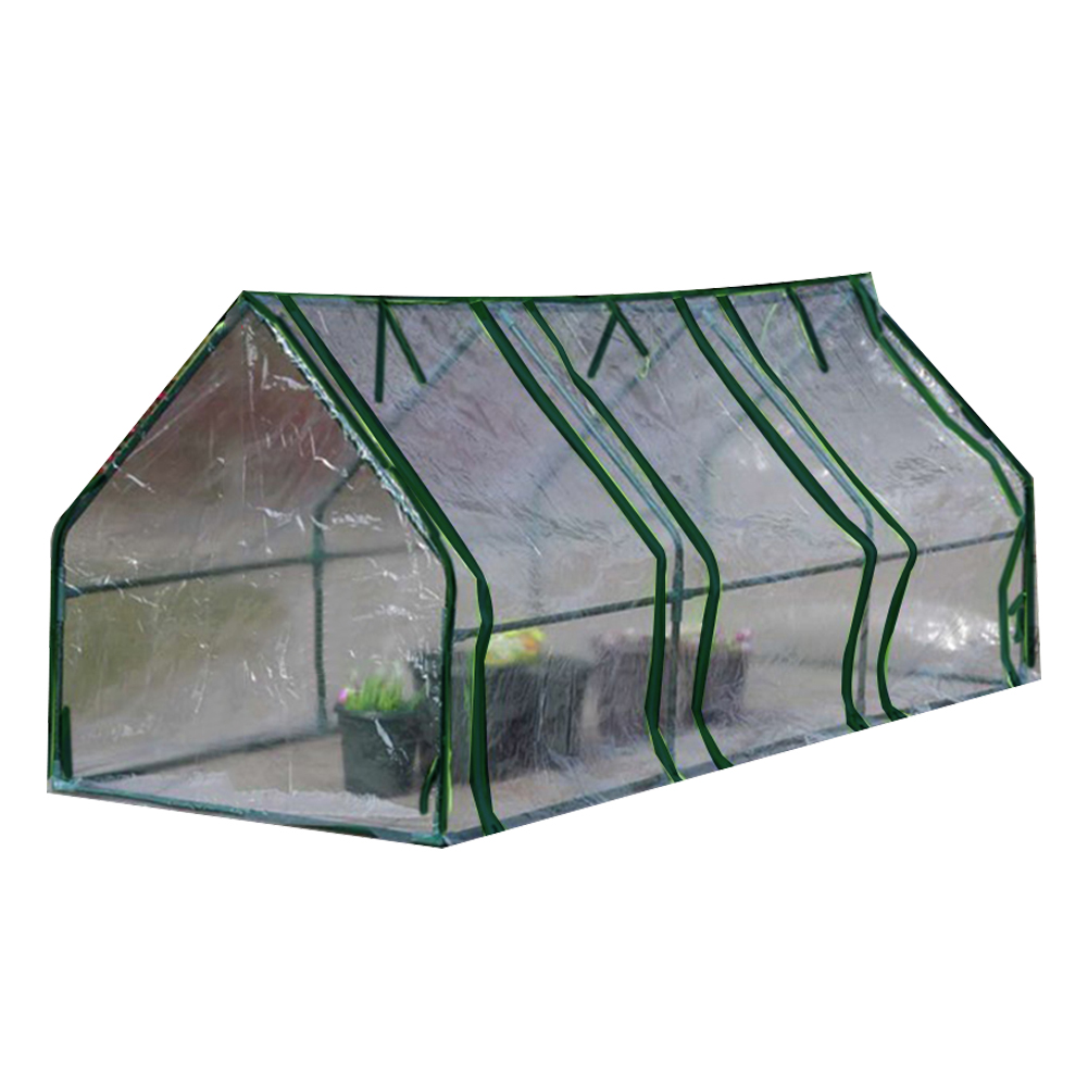 With Cover Provide Outdoor Cover Heat Preservation Flower Bed Galvanized Garden Bed Garden Greenhouse Package Content
