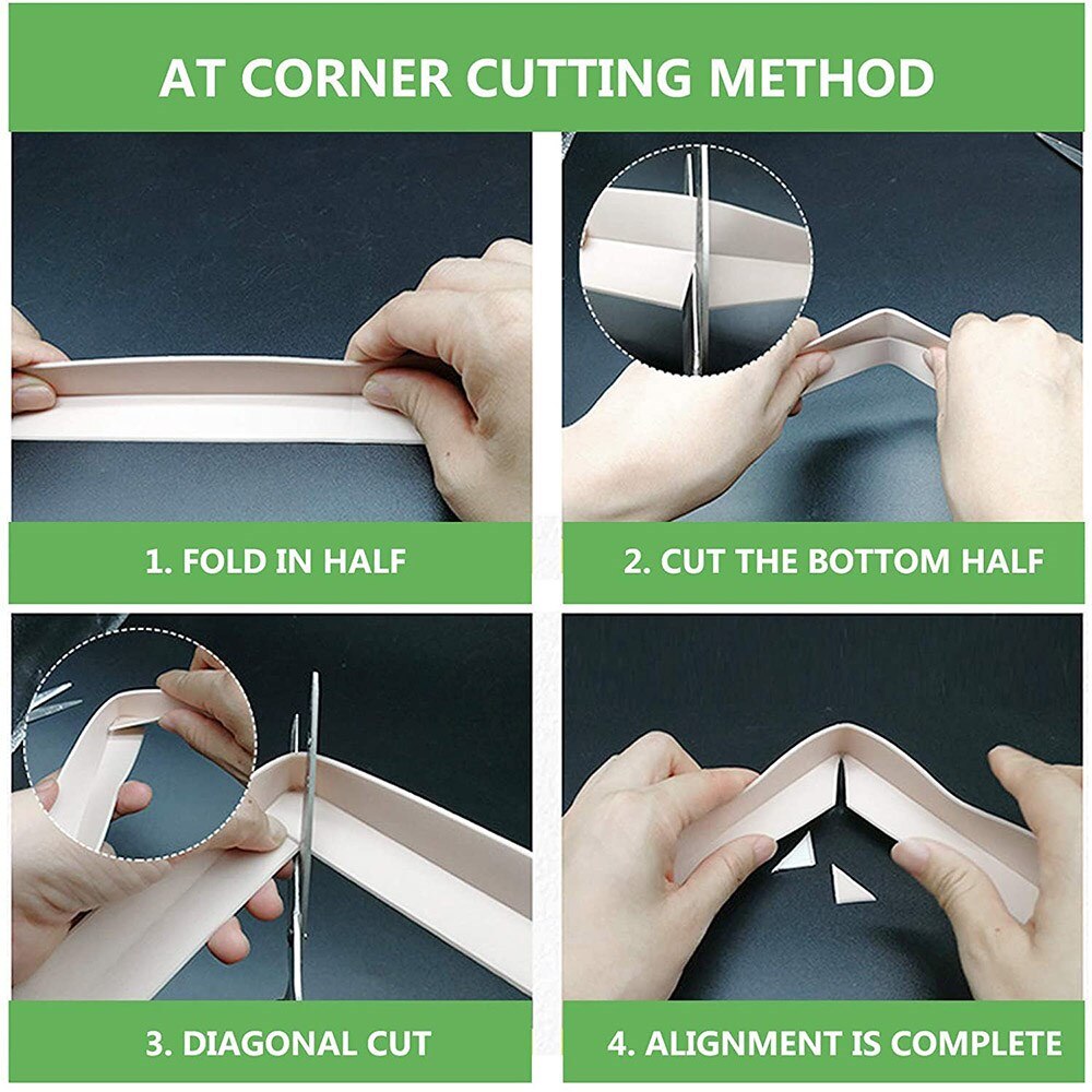 Badkamer Douche Wastafel Bad Afdichting Tape Strip Wit Pvc Zelfklevende Waterdichte Muursticker Voor Badkamer Keuken Kalefateren Strip