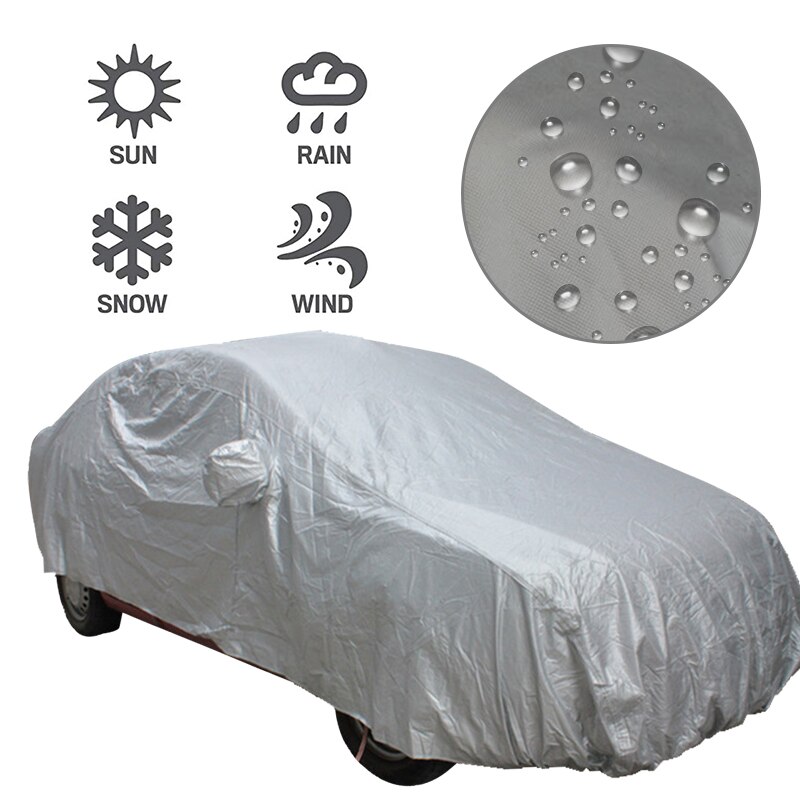 Auto Cover Sedan Cover Waterdicht/Winddicht/Stofdicht/Krasbestendig Outdoor UV Bescherming Volledige Auto voor Peugeot 301 2013 2014 2015 2016 2017 2018 2019 2020 2021 2022 2023