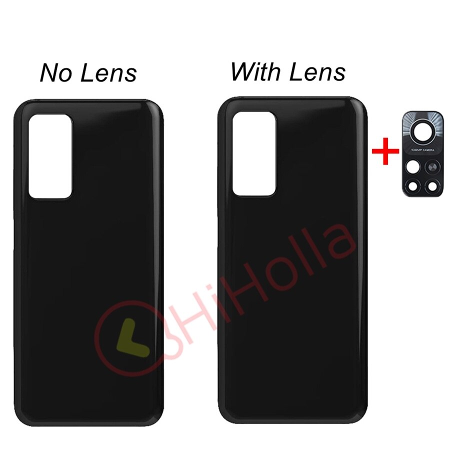 Dla Xiaomi Mi 10T pokrywa baterii tylna obudowa szklana obudowa tylna wyczyść Case 10T Pro pokrywa baterii + wymiana obiektywu aparatu