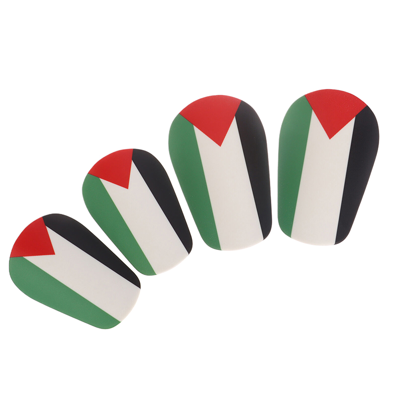 Mini protège-tibias de football pour enfants et adultes, protège-jambes de football, protège-jambes de football, résistant à l'usure, absorbant les chocs, sensation de Palestine, 1 paire