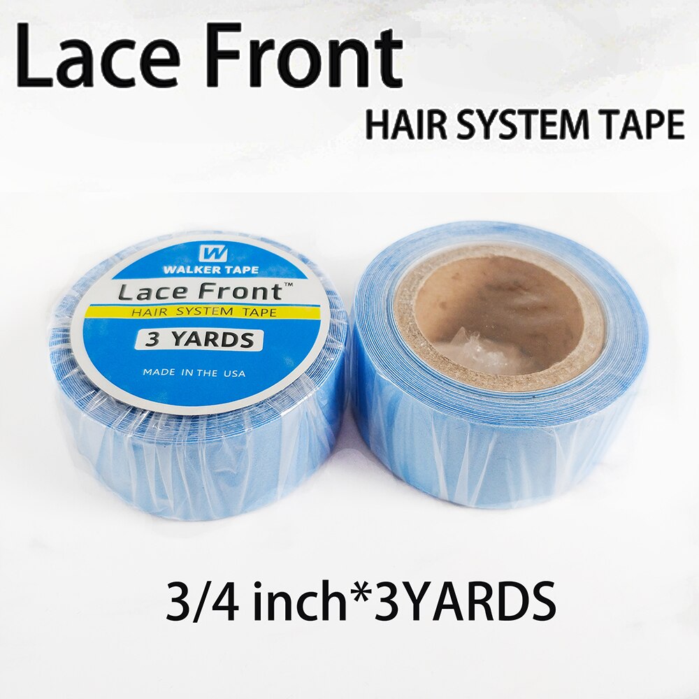3/4 Cm * 3 Yards Sterke Haar Systeem Tape Lace Front Ondersteuning Blue Dubbelzijdige Tape Voor Tape haarverlenging/Toupet/Lace Pruik