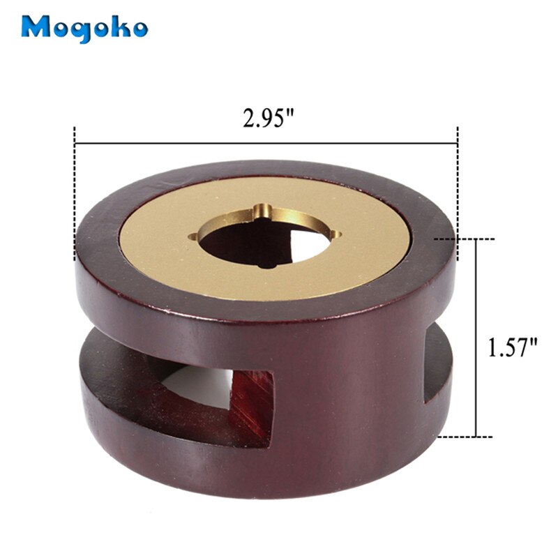 Mogoko Wax Seal Warmer Wax Seal Furnace&Melting Spoon Kit Wax Beads Sticks Melting Tool for Wax Seal Stamp (Wooden Wax Melting)