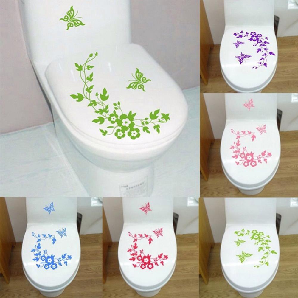 Runtoo Bloem Wijnstok Raam Cling Decals Rose Bloemen Anti-Collision Raamstickers Vlinder Glas Deur Muur Decor voor Badkamer Woonkamer Slaapkamer Kwekerij Kantoor