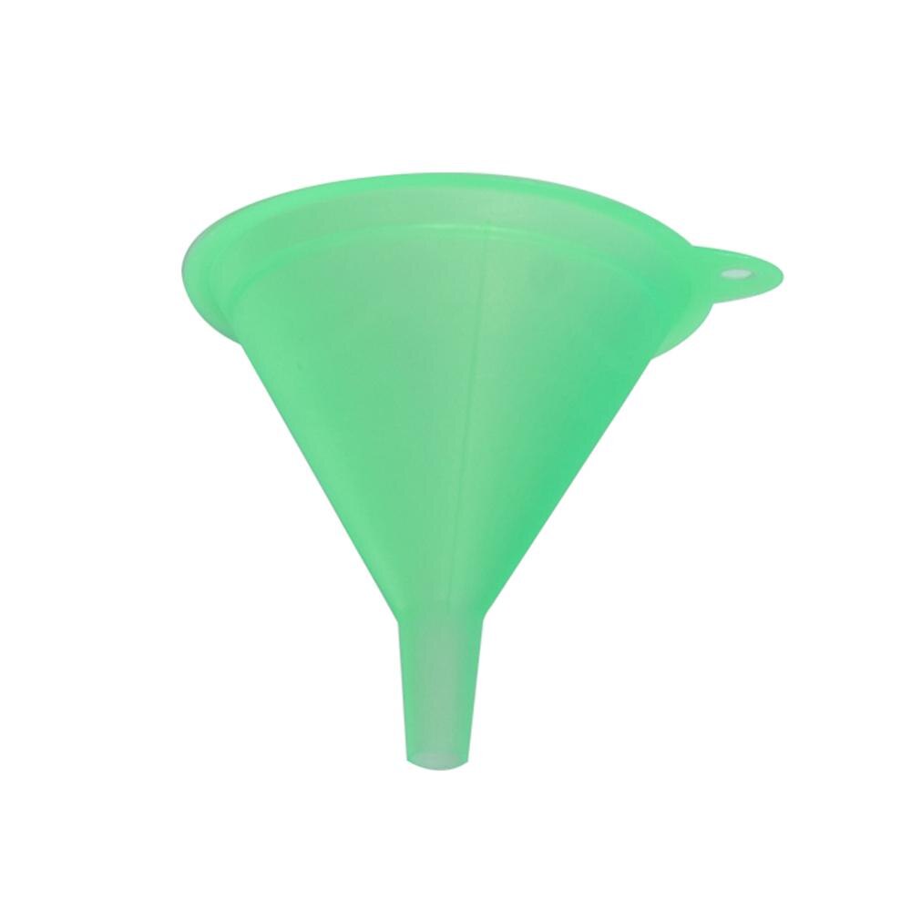 Mini embudo plástico líquido aceite embudos laboratorio suministros herramientas escuela Experimental