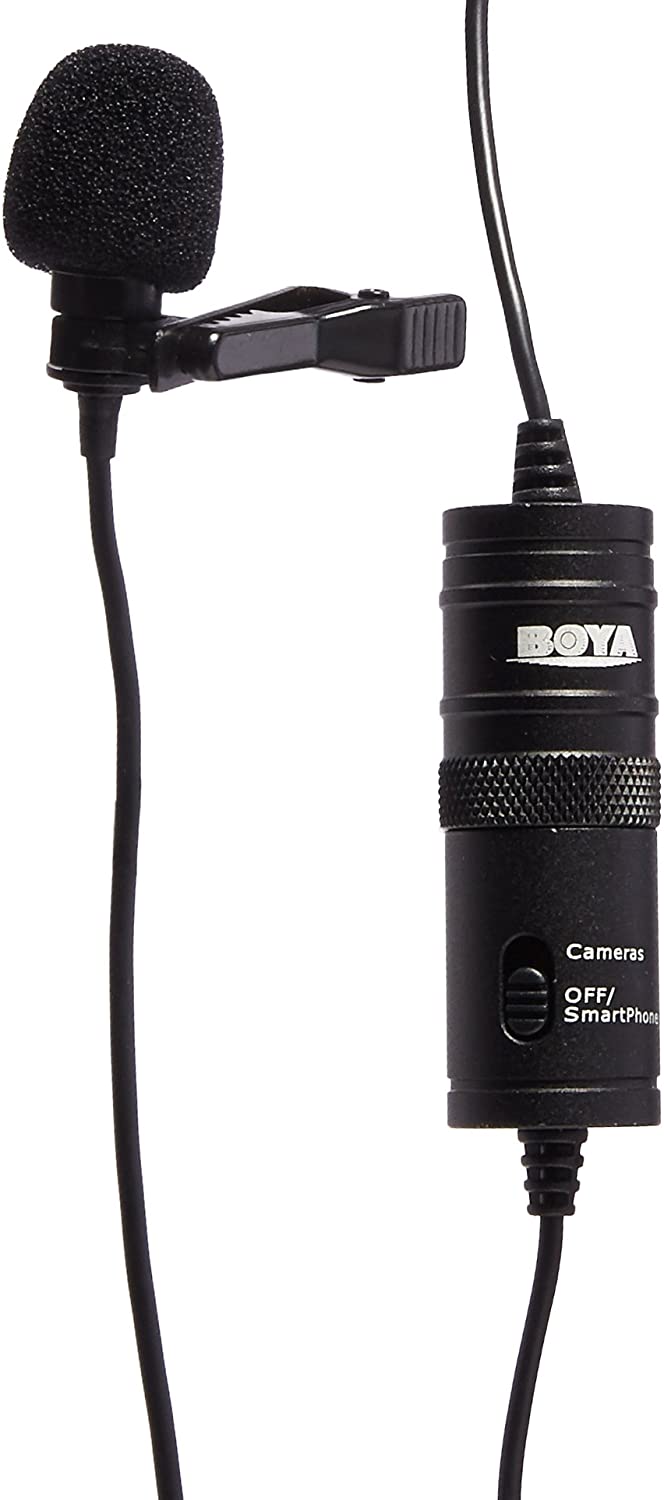Boya BY-M1 3.5Mm Electret Condensator Microfoon Met 1/4 "Adapter Voor Smartphones Iphone Dslr Camera Pc