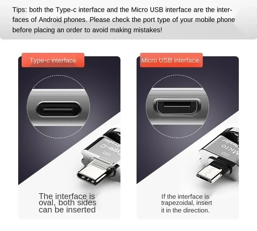 Type-c Tf Card Reader Mini Otg Adapter Mobile Phone Connection SLR Camera Card Usb-c3.1 High Speed Simple Type