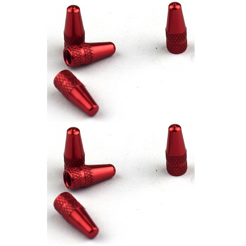 4/8pc de aleación de aluminio tapa de válvula de neumático de bicicleta de dragón bicicleta Protector de la cubierta de la carretera MTB neumático francés a prueba de polvo bicicleta válvula Presta: 8pc red