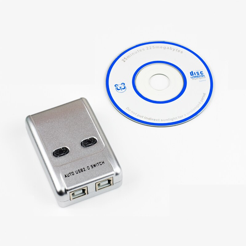 2 Ports Auto USB Switch 2 Input 1 Output Printer Sharer Two Computers Share One USB Device usb2.0 Converter