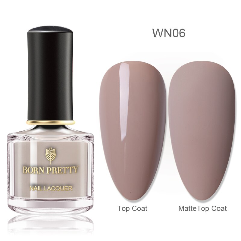 Born pretty neglelak forår sommer tema rosa guld sort hvid krom glitrende nail art lak 6ml til gør-det-selv manicuring: Wn06