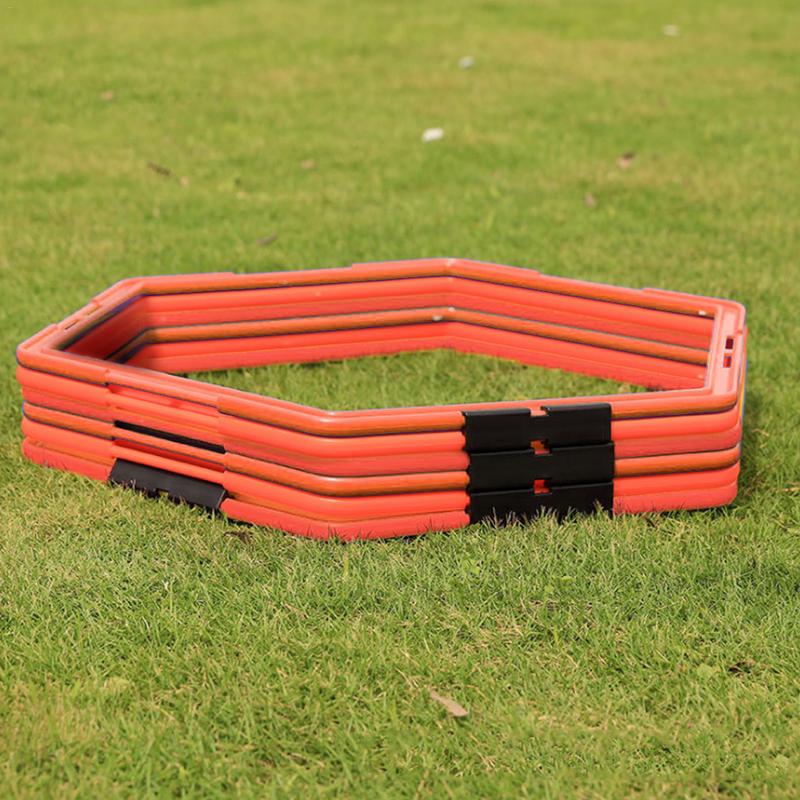 Football Trainer Hexagonal Agility Ring Soccer Training Ring Physical Training Ring \Hurdles Speed Rings