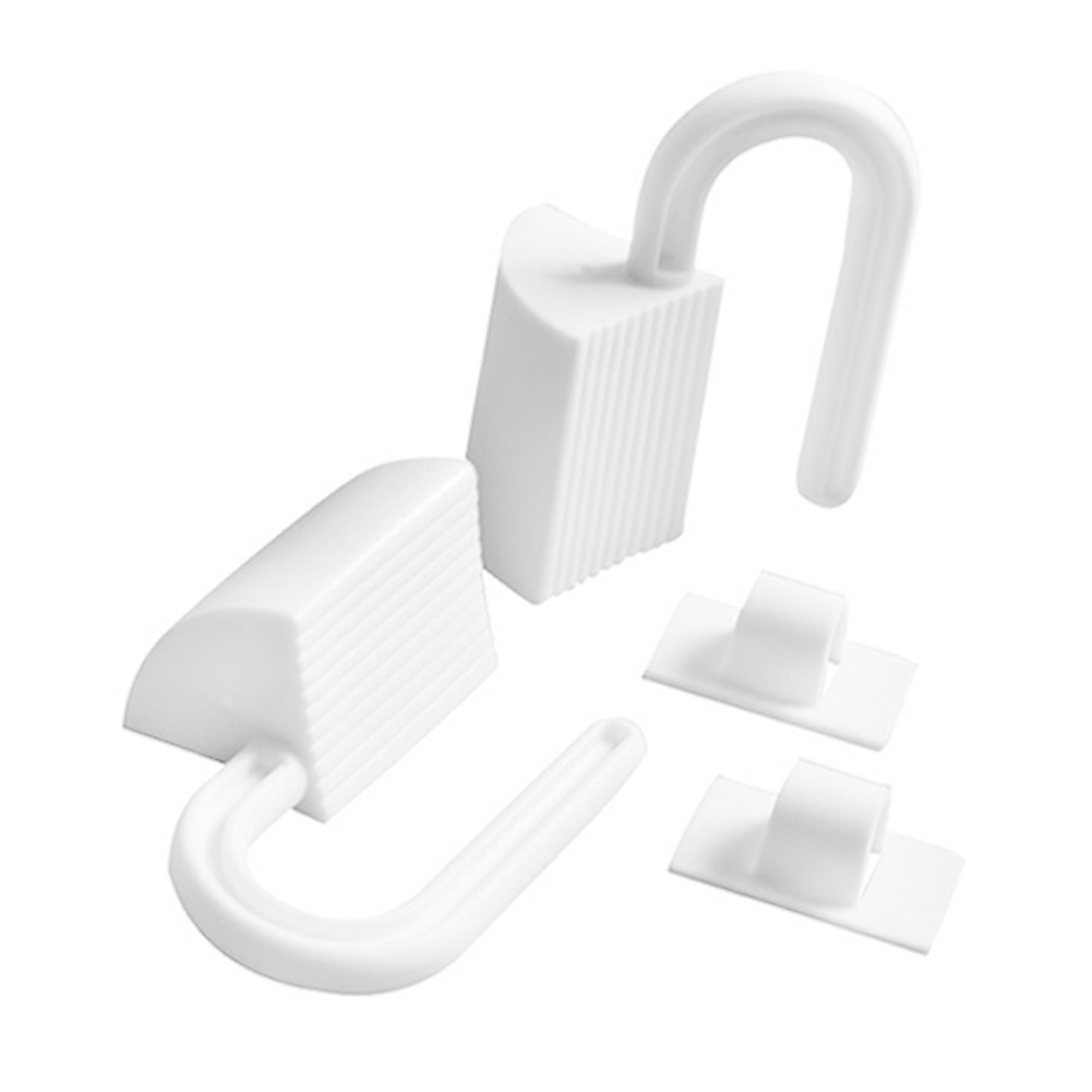 2 stk plast finger klemmebeskytter hvid hænder beskytter tilbehør nyttigt børn nem montering dørstopper hængsel baby sikkerhed