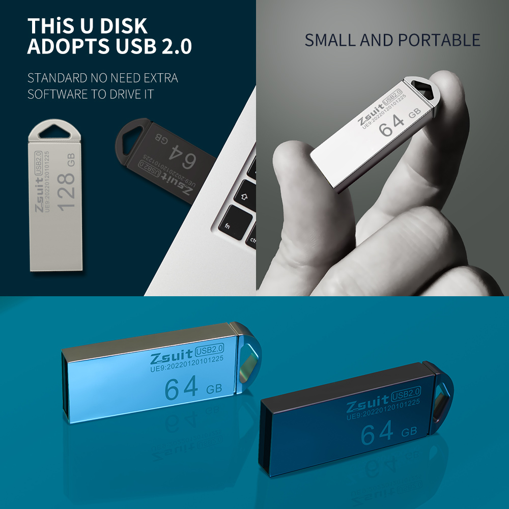 Metalen USB 128GB USB Flash Drive Hoge Snelheid Pen Drive Waterdichte U Disk 4GB 8G 16GB 32GPendrive 3.0/2.0 Memory Stick USB