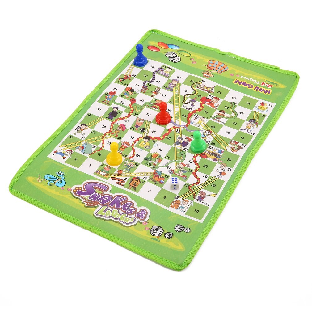 Eltern-Art spiel nicht-gewebten teppich schach schlange & leitern genießen familie spaß