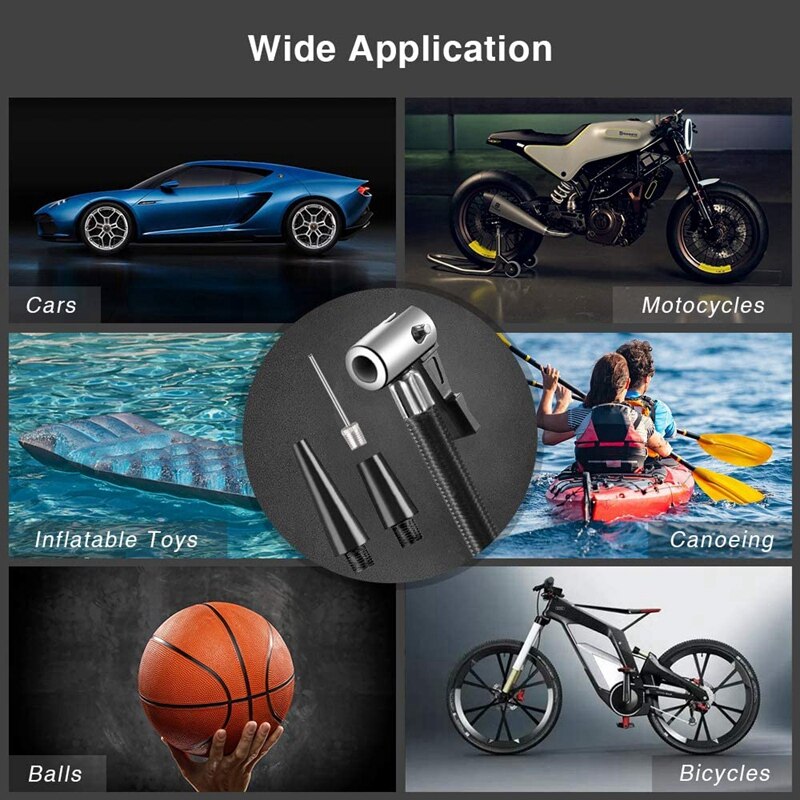 Digital Tyre Inflator, Portable Air Compressor Tyre Pump DC 12V 150PSI with LED Light for Car/Bicycle/Motorcycle/Balls