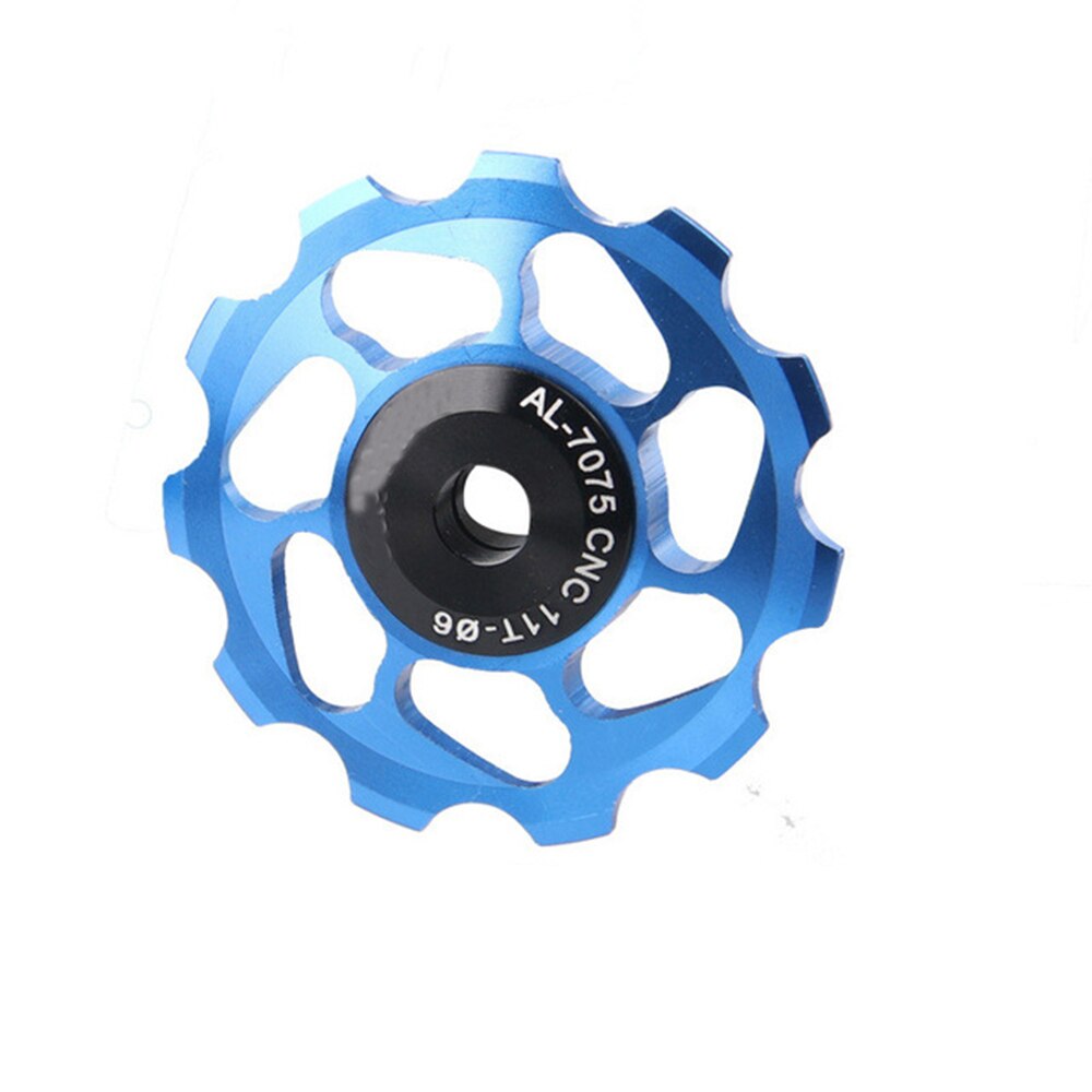 11T MTB Ceramic Bearing Bicycle Bearing Jockey Wheel Guide Roller Pulley Wheel Rear Derailleur Guide Wheels: blue