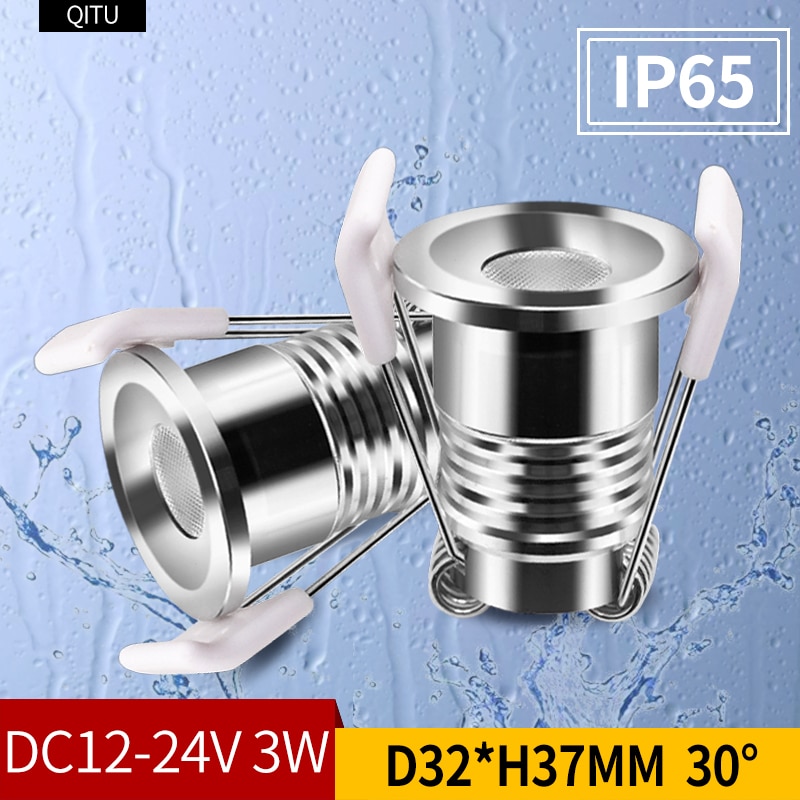Spot LED spotlight ingebed 12 V-24 V kleine spotlight kleding winkel etalage teller verborgen IP65 waterdichte mini downlight