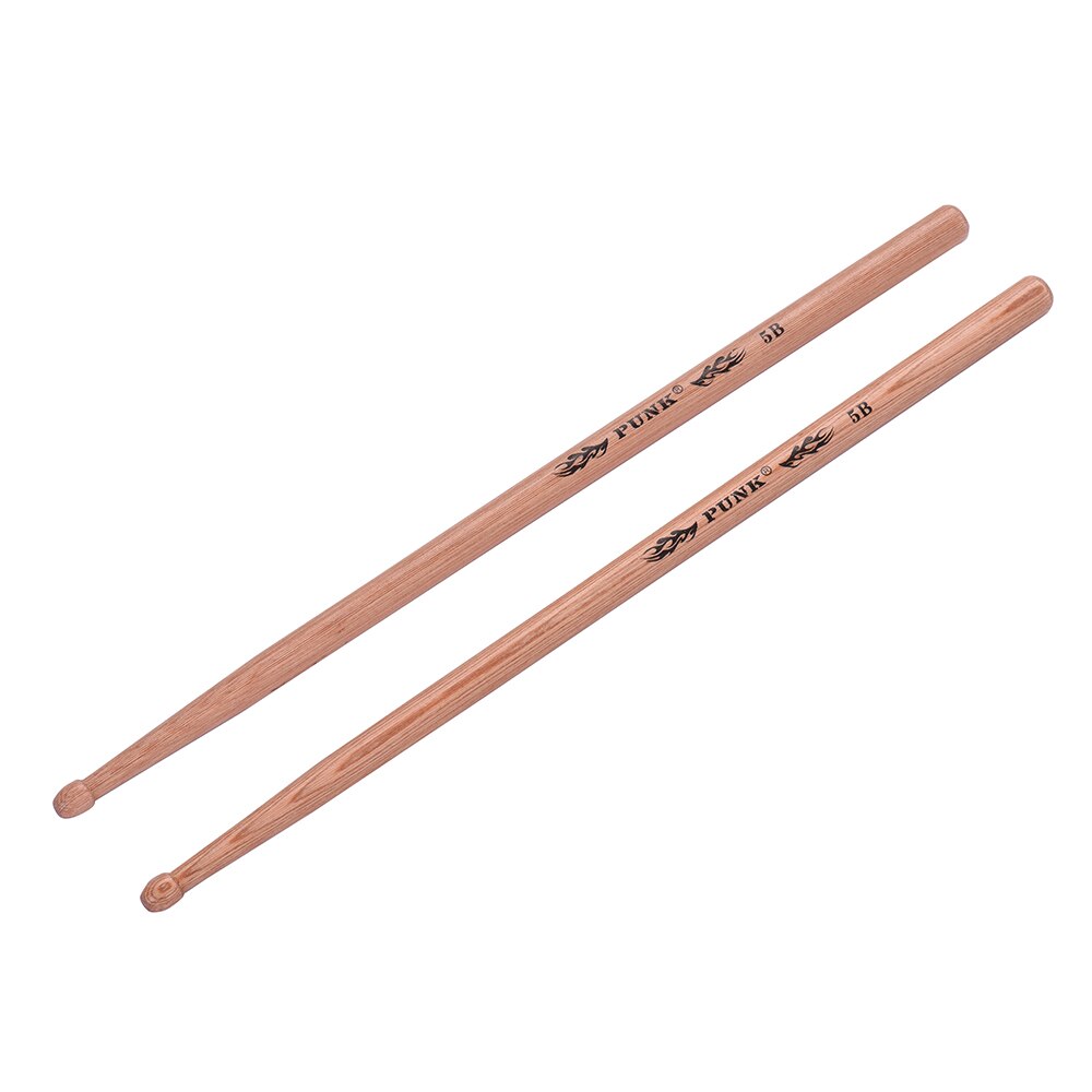 One Pair of 7A Wooden Drumsticks Drum Sticks Hickory Wood Drum Set Accessories