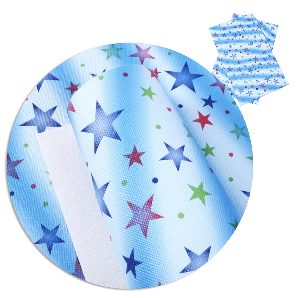 20*34cm Starfish Rainbow Patterns Printed Synthetic Leather,DIY Handmade Materials For DIY Earrings Crafts,1Yc4739: 1071217001