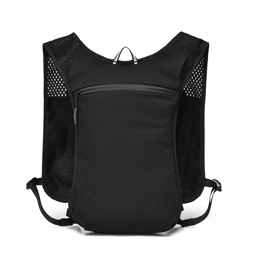Multifunktionale Wasserbeutel-Weste, unisex Ultraleichter Offroad-Laufrucksack, Langlebige Große Marathon--Tasche aus Nylon: schwarze farbe