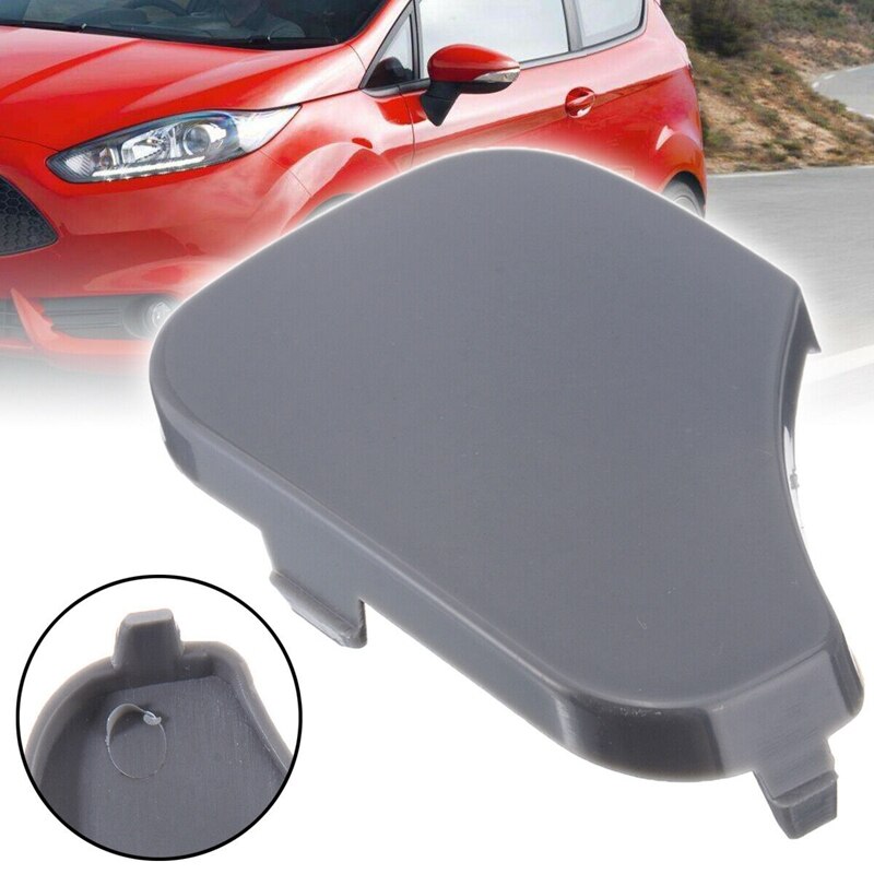 1pc Car Front Bumper Tow Hook Cover For Ford Fiesta MK6 2005 2006 2007 2008 Towing Eye Cap Auto Replacement 1375861 6S6117A989AA - 34