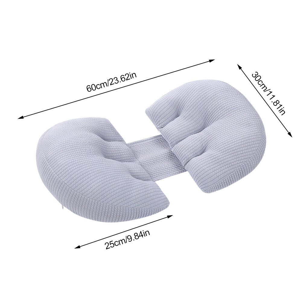 Pregnancy Pillow Side Sleeping Cotton Pillow Pregnancy Washable Stomach Lift Pillow Side Sleeper Maternity Belly Support Pillow