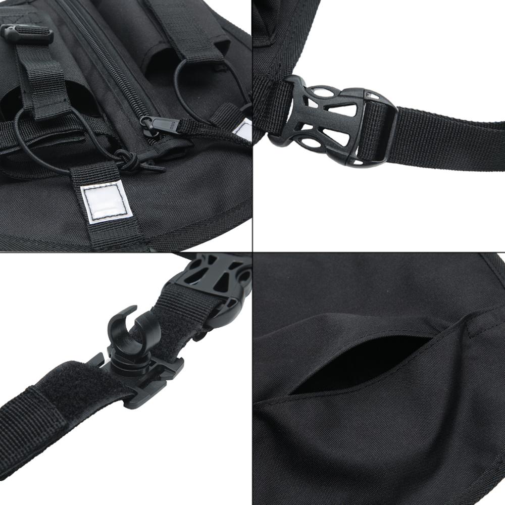 Abbree Dubbele Radio Schouder Holster Borst Harness Holder Vest Rig Voor Twee Manier Radio Rescue Essentials