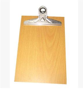 A4 Wooden Clipboard Clip Board Office School Stationery With Hanging Hole Paper Holder Office Clipboards: Default Title