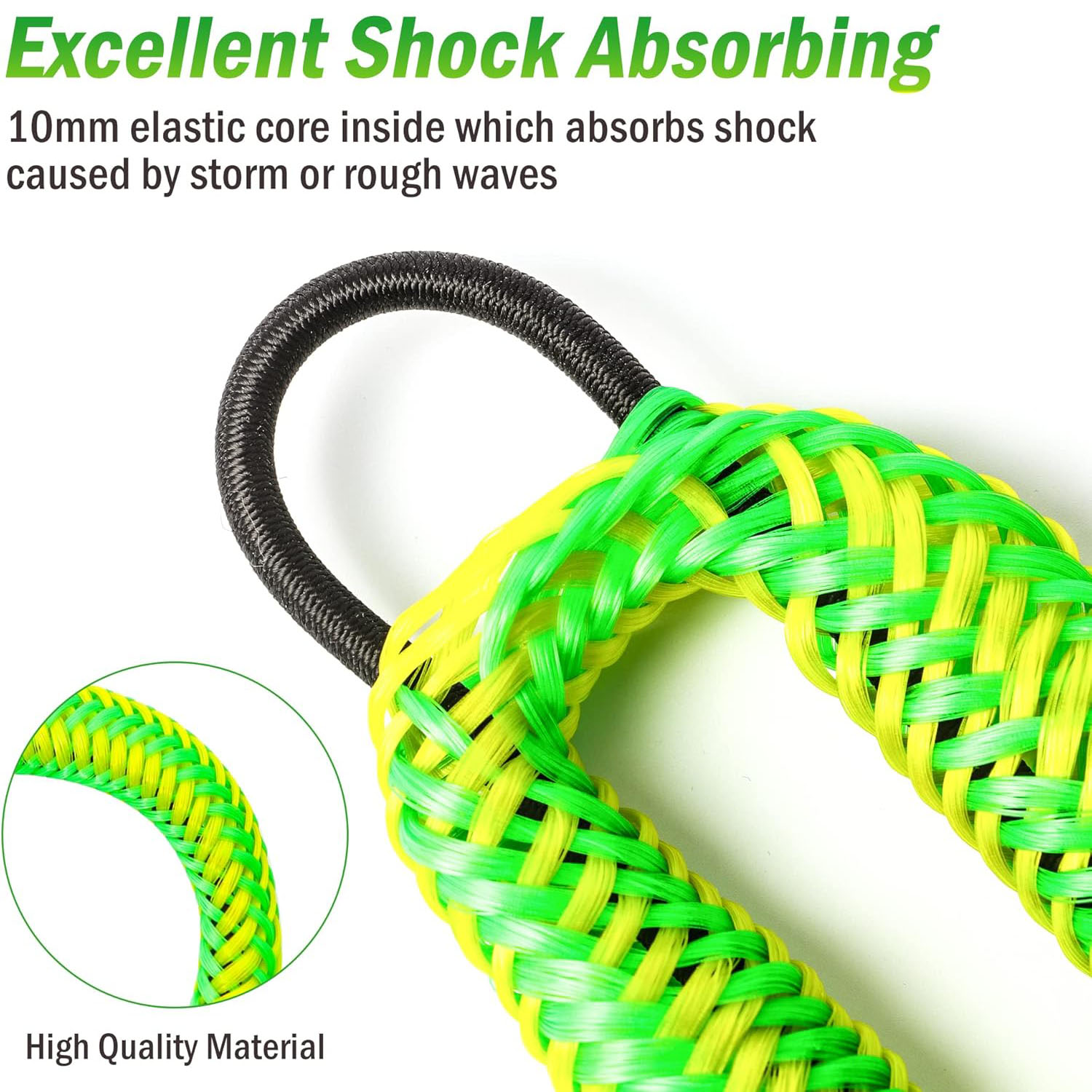 Bungee Dock Lines Cords Docking Rope For Kayak Watercraft SeaDoos Jet Ski Pontoon Canoe Power Boat Mooring Rope Accessories